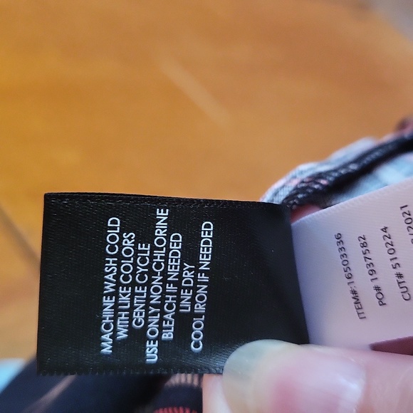 Torrid black plaid with red and tan - Picture 7 of 8